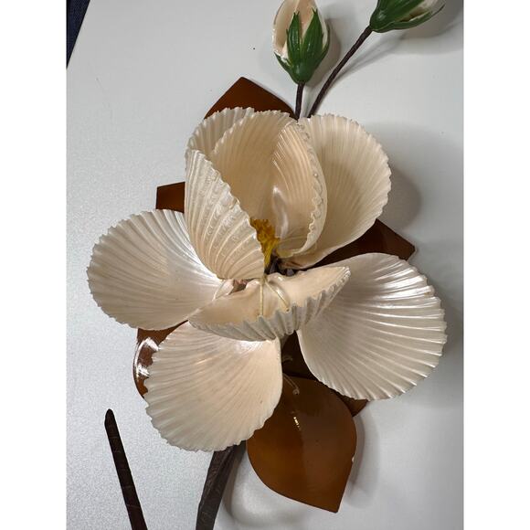 Seashell Flower Art Bouquet Hanging Ocean Beach Decor - Picture 2 of 7